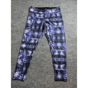 Spalding Leggings Abstract Print Athleisure Activewear Colorful Size Large